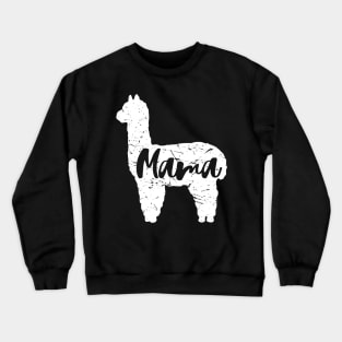 Cute Proud Mama Llama Alpaca Happy Mothers Day Crewneck Sweatshirt